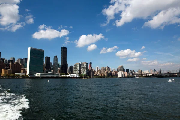 New York City Buildings Downtown Manhattan Seen Williamsburg — Stock Photo, Image