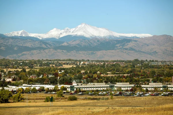 Κολοράντο Στο Δρόμο Προς Την Πόλη Boulder Και Θέα Στα — Φωτογραφία Αρχείου