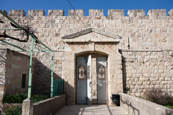 Una Porta Aperta Nella Città Vecchia Gerusalemme — Foto Stock
