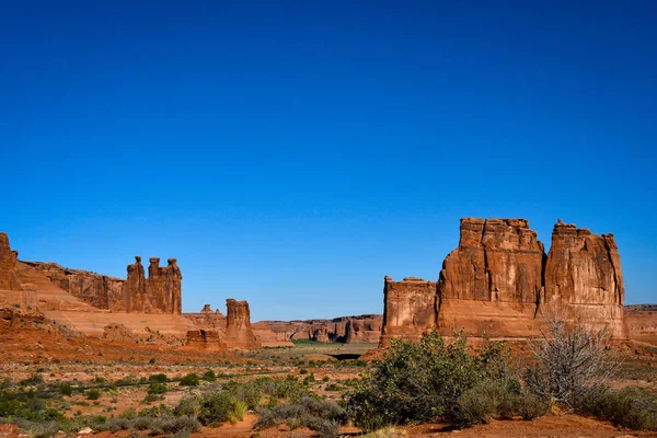 Formazioni Rocciose Rosse Nel Parco Nazionale Degli Archi Utah — Foto Stock