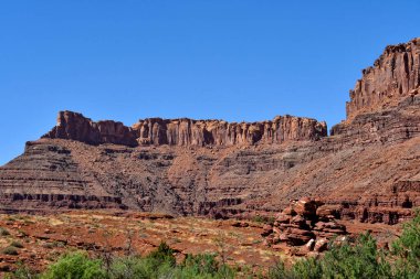 Utah, Arches Ulusal Parkı 'nda Kızıl Kaya oluşumları.
