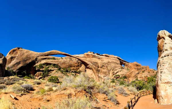 Landskapsbåge Vid Arches Nationalpark Utah — Stockfoto