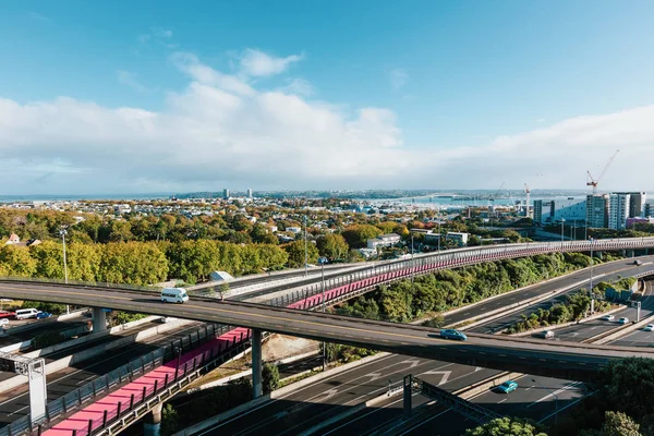 Uitzicht Central Business District Van Auckland Nieuw Zeeland Overdag — Stockfoto
