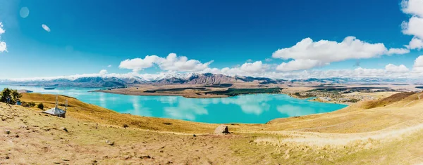 Pemandangan Menakjubkan Dilihat Dari Tekapo Observatorium Selandia Baru — Stok Foto