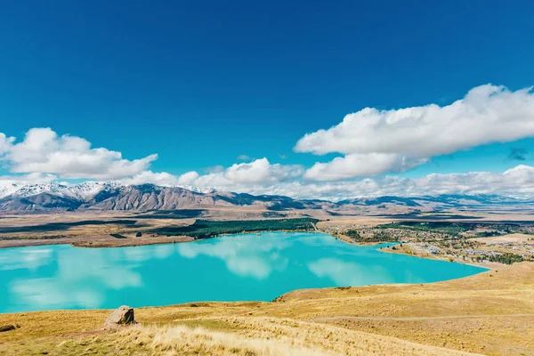 Niesamowite Krajobrazy Oglądane Obserwatorium Tekapo Nowa Zelandia — Zdjęcie stockowe