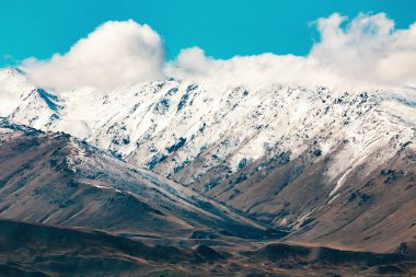 Güney Alpleri ve Tekapo Gölü, John Dağı manzaralı, Mackenzie Ülkesi, Yeni Zelanda