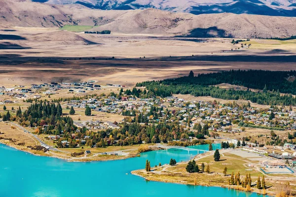 Csodálatos Tájak Zélandi Tekapo Obszervatóriumból — Stock Fotó