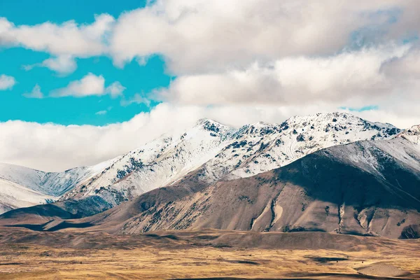 Güney Alpleri Tekapo Gölü John Dağı Manzaralı Mackenzie Ülkesi Yeni — Stok fotoğraf