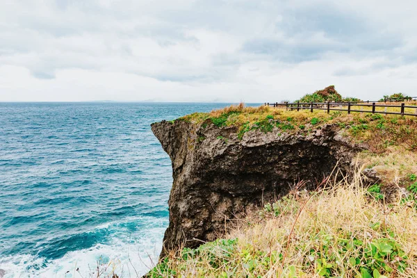 Landschaft Kap Manzamo Okinawa Japan Der Berühmte Ort Für Reisen — Stockfoto