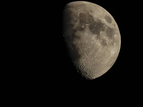 Crateras na lua — Fotografia de Stock