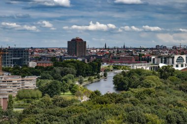 Berlin, Almanya - 10 Ağustos 2012: Berlin 'in Genel Panoraması