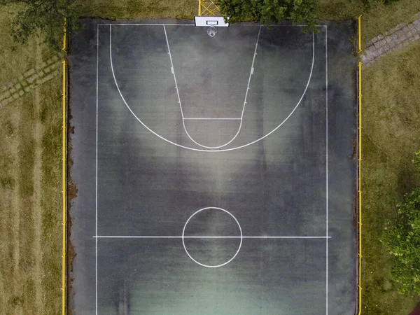 Drohnen Ansicht Eines Basketballfeldes Pavia Italien — Stockfoto