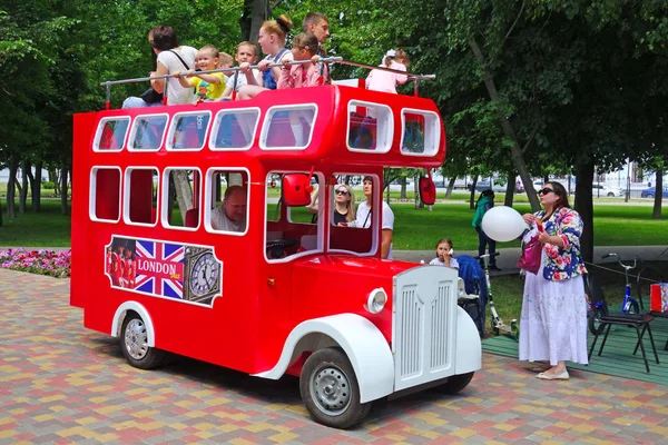 Tambov Federazione Russa Giugno 2018 Bus Due Piani Londra Bambini — Foto Stock