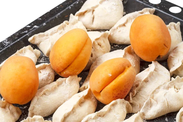 Varik Dumplings Slavische Schotel Meest Voorkomende Oekraïense Keuken Vorm Van — Stockfoto