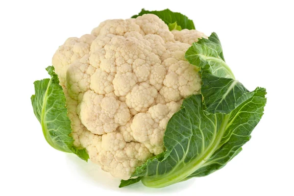 Head Cauliflower Isolated White Background — Stock Photo, Image