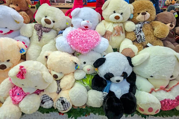 Soft Russian teddy bears — Stock Photo, Image