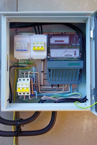 Individual introductory electrical panel — Stock Photo, Image