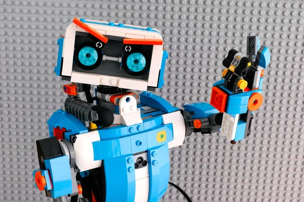 Tambov Russische Federatie Juli 2018 Lego Boost Robot Met Grijze — Stockfoto