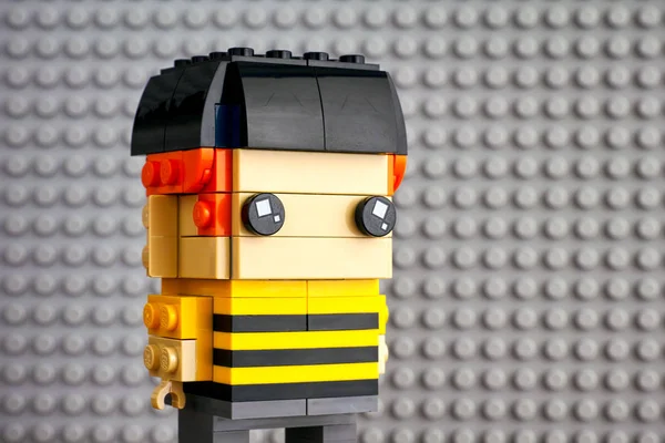 Tambov Rusko Července 2018 Lego Brickheadz Boy Obrázek Pozadí Šedé — Stock fotografie