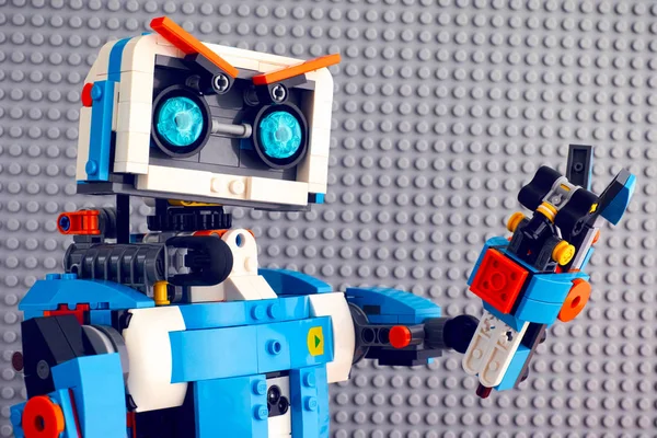 Tambov Russische Föderation Juli 2018 Porträt Eines Lego Boost Roboters — Stockfoto