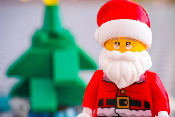 Tambov Russische Federatie September 2018 Portret Van Lego Kerstman Tegen — Stockfoto