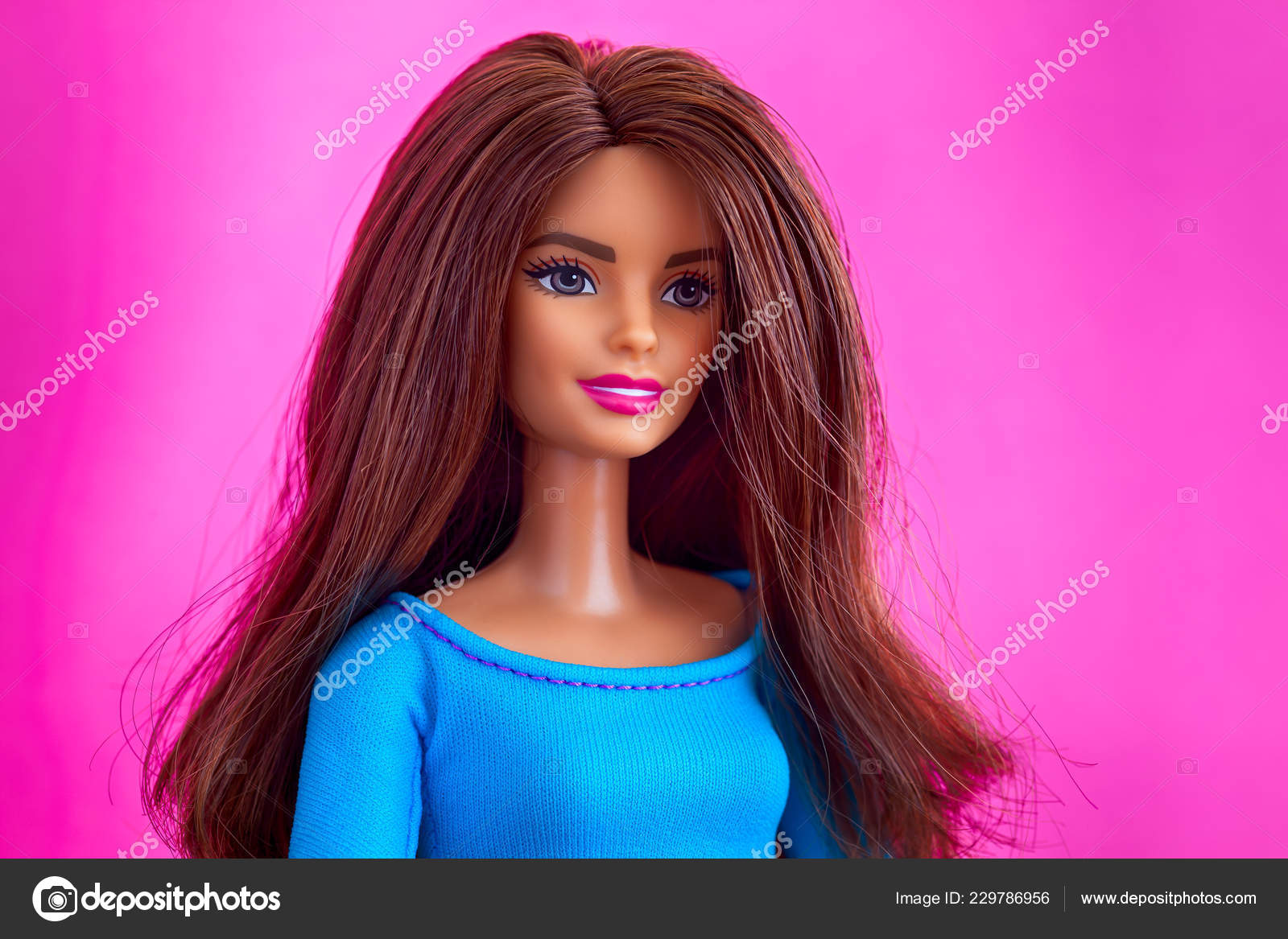 Tambov Russian Federation November 2018 Portrait Barbie Doll Brown Hair –  Stock Editorial Photo © Rosinka79 #229786956