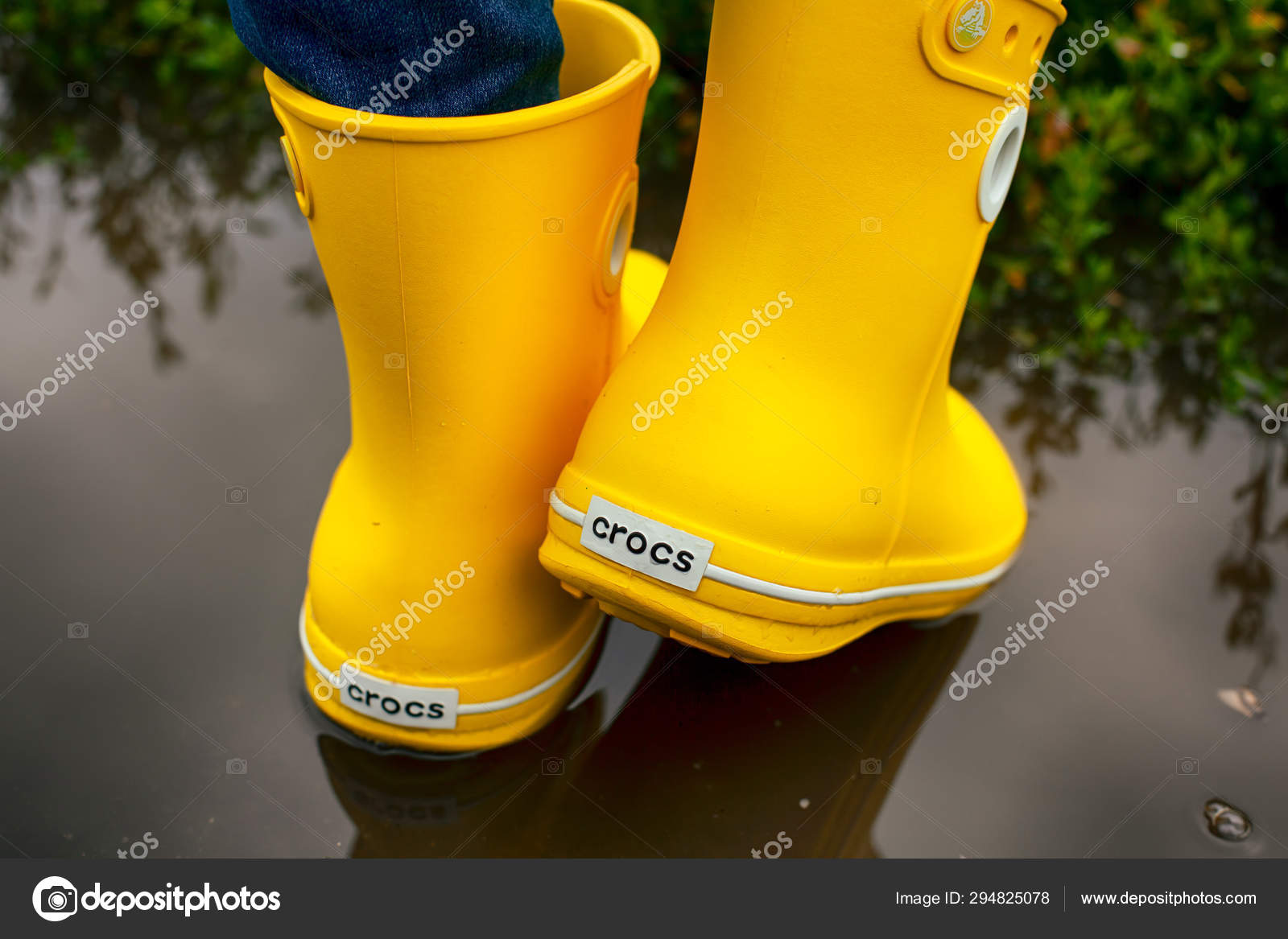 yellow women crocs