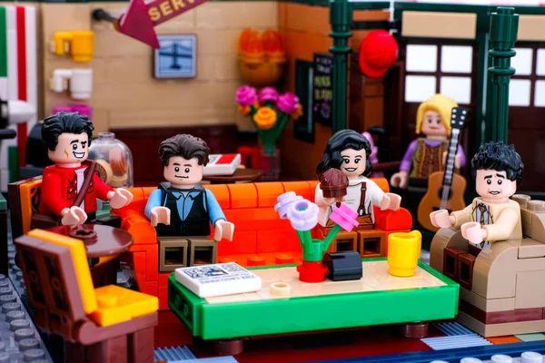 Тамбов Российская Федерация Января 2020 Года Lego Central Perk Cafe — стоковое фото