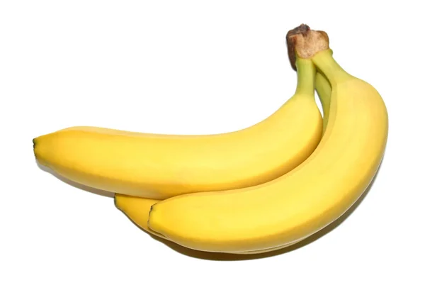 Απόθεμα φωτογραφία μπανάνα απομονωθεί σε λευκό φόντο — Φωτογραφία Αρχείου