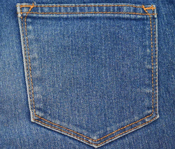 Foto en stock parte de jeans con bolsillo trasero —  Fotos de Stock