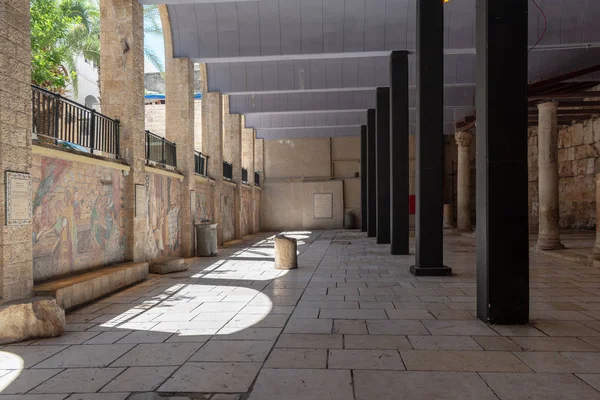 Ruinen der römischen Straße cardo in jerusalem — Stockfoto