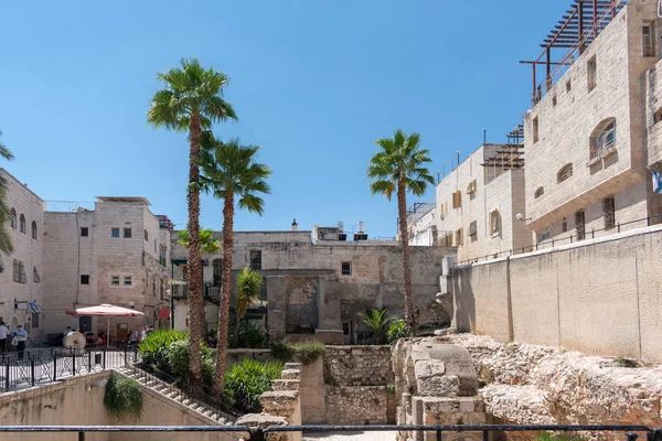 Straßen des alten jerusalem, heilige Stadt, israel — Stockfoto