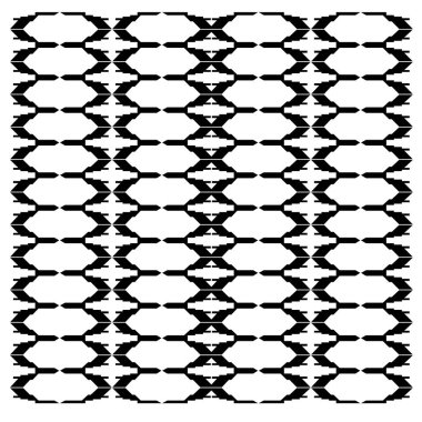 Dekoratif elementlerin kusursuz deseni.