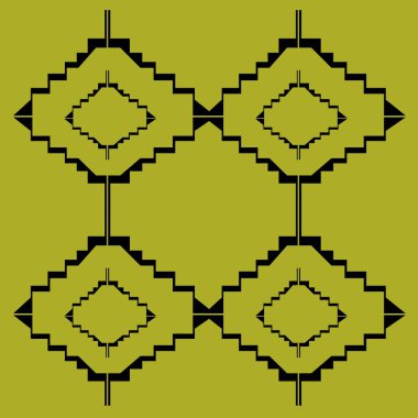 Dekoratif elementlerin kusursuz deseni.