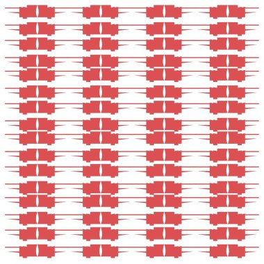 Dekoratif elementlerin kusursuz deseni.