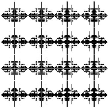 Dekoratif elementlerin kusursuz deseni.