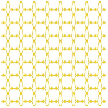 Dekoratif elementlerin kusursuz deseni.