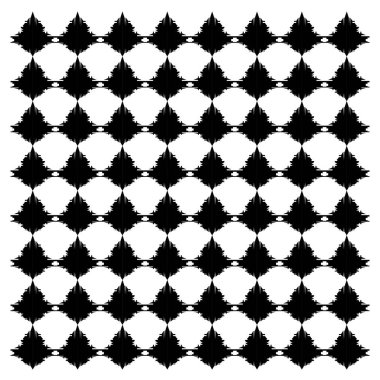 Dekoratif elementlerin kusursuz deseni.