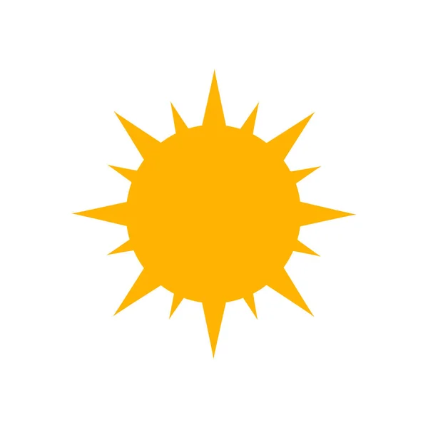 Желтый Винтажный Дизайн Солнце Белом — стоковый вектор