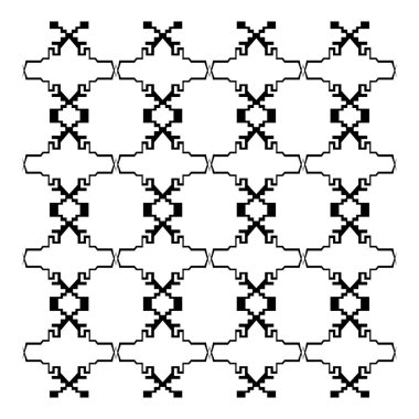 Tasarım elementleri, aztekler siyah beyaz