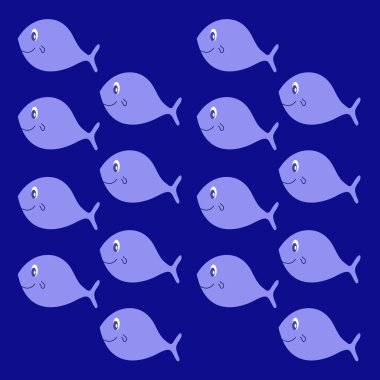 Boyalı tasarım Balıklar, arkaplan dokusu deseni