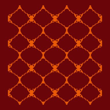 Klasik tasarım geometrik desen, kahverengi altın