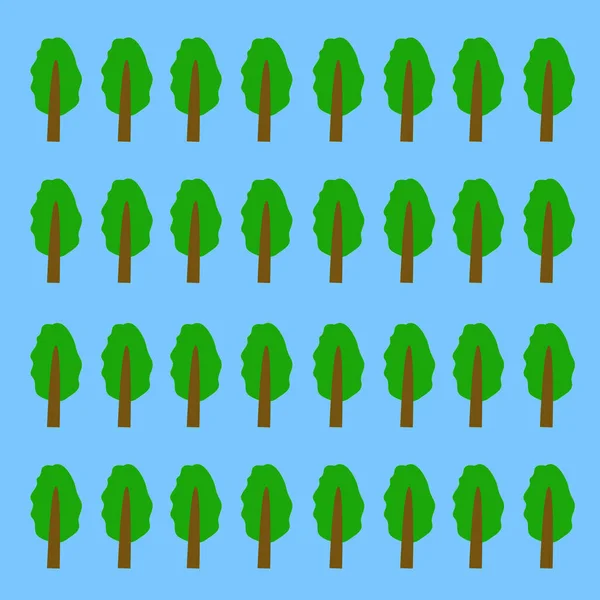 Motif Design Créatif Avec Des Arbres Verts — Image vectorielle