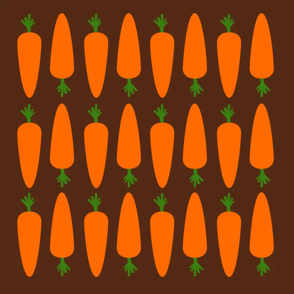 Design Red Carrots Creative Hintergrund — Stockvektor