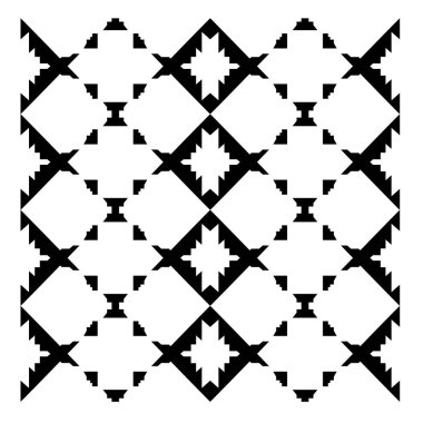 DESIGN GEOMETİK Sanat Eserleri, Koyu Beyaz AZTEKLER