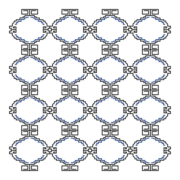 OBRA GEOMÉTRICA DE DISEÑO, AZECES BLANCOS NEGROS — Archivo Imágenes Vectoriales