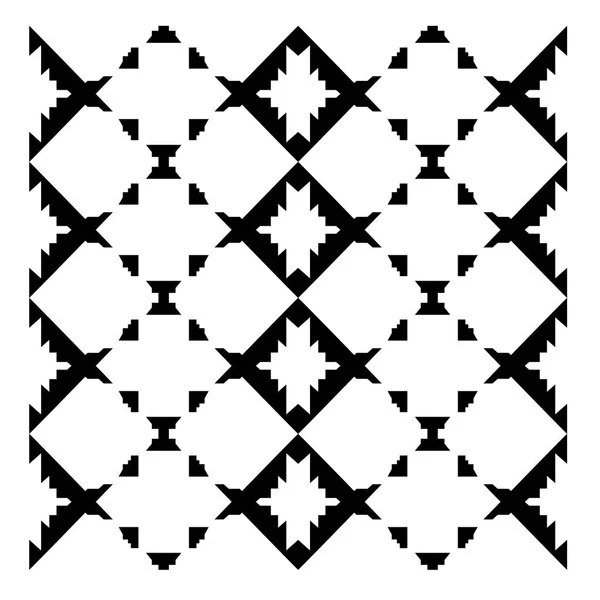 Artwork Geometric Design Aztecs Brancos Preto — Vetor de Stock