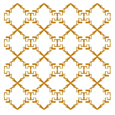 Lüks tasarım Süsler, Aztekler kahverengi beyaz