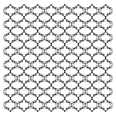 Lüks tasarım Süsler, Aztekler siyah beyaz