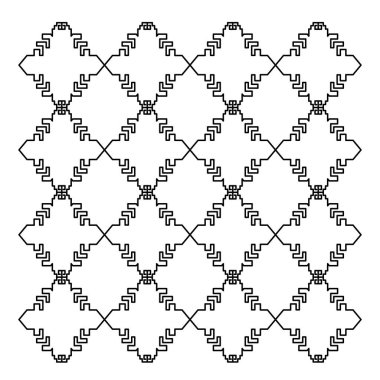 Lüks tasarım Süsler, Aztekler siyah beyaz